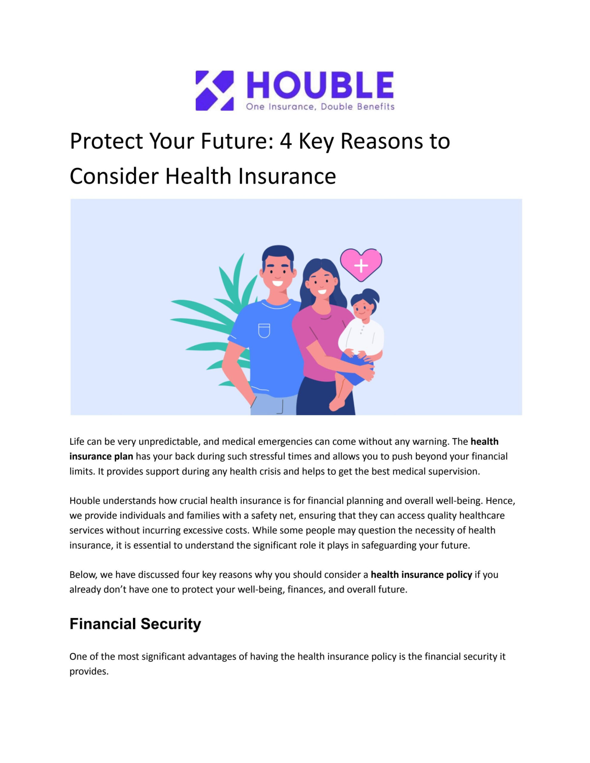 Protect Your Future:  Key Reasons to Consider Health Insurance by